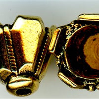 94-5604-26 - Tierracast <B>Faceted Cone - Antique Gold </B> (2)
