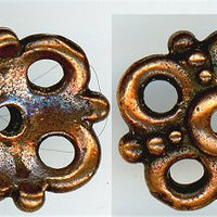 94-5605-18 - Tierracast <B>9mm Clover Bead Cap - Antique Copper </B> (4)