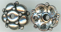 94-5606-12 - Tierracast <B>9mm Eastern Bead Cap - Antique Silver </B> (4)