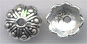 94-5625-12 - Tierracast <B>8mm Oasis Bead Cap - Antique Silver </B> (4)