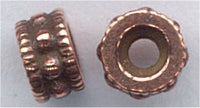 94-5630-18 Antique Copper 6mm Rococo Round (pkg 10)