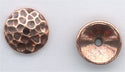 94-5663-18 Antique Copper 6mm Hammered Beadcap (pkg 4)
