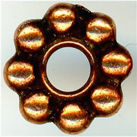 94-5689-18 - Tierracast 8mm Large Hole Spacer Antique Copper (pkg 4)