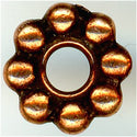 94-5689-18 - Tierracast 8mm Large Hole Spacer Antique Copper (pkg 4)