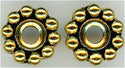 94-5690-26  -  Tierracast 10mm Large Hole Beaded Spacer Antique Gold (pkg 4)