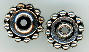 94-5693-12  -  Tierracast 8mm Bead Aligner Antique Silver (pkg 10)