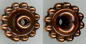 94-5693-18 - Tierracast 8mm Bead Aligner Antique Copper (pkg 10)