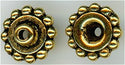 94-5693-26  -  Tierracast 8mm Bead Aligner Antique Gold (pkg 10)