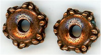 94-5697-18 - Tierracast 10mm Flower Large Hole Antique Copper (pkg 4)
