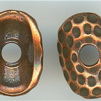 94-5714-18 - Tierracast <B>Hammertone Disk Bead Cap - Antique Copper </B> (2)