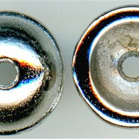 94-5734-61 - Tierracast <B>Classic Dome Cap - Rhodium Silver </B> (2)
