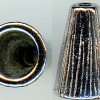 94-5737-61 - Tierracast <B>Tall Radiant Cone - Antique Rhodium </B> (2)
