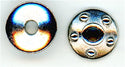 94-5744-61 - Tierracast <B> 11mm Rivet Cap Large Hole - Antique Silver </B> (2)
