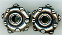 94-5745-12 -  Tierracast 10mm Rivet Bead - Large Hole Antique Silver (pkg 5)