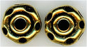 94-5746-26 -  Tierracast 10mm Divot Bead - Large Hole Antique Gold (pkg 5)