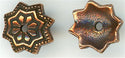 94-5751-18 - Tierracast <B>8mm Talavera Star Bead Cap -  Antique Copper </B> (4)