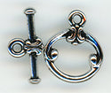 94-6045-60 Classic Toggle Rhodium Height: 15mm Width: 12.5mm