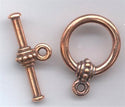 94-6058-18 Antique Copper 22.5mm Large Beaded Toggle