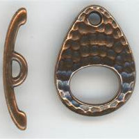 94-6115-18 Tierracast  Antique Copper Hammertone Ellipse Toggle