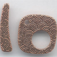 94-6145-18 Antique Copper Large Spiral Toggle