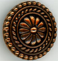 94-6548-18 Tierracast Large Bali Button Antique Copper 18mm