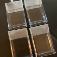 Rectangular Fliptop bead storage containers. 1.50 inch x 1 inch (4 qty)