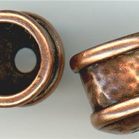 b-009 -  <B> 12x11mm End Cap - Antique Copper </B> (2)