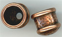 b-009 -  <B> 12x11mm End Cap - Antique Copper </B> (2)