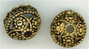 b-011 -  <B> 11mm Chandelier Bead Cap - Gold </B> (2)