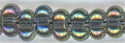 bb-2440 Berry Bead - Transparent Gray Rainbow Luster