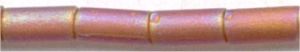 bgl1-0134-fr 3mm Bugle - Matte Transparent Dark Topaz (3 inch tube)