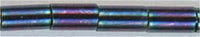 bgl1-0505-t 3mm Bugle - Metallic Navy Purple Iris (3 inch tube)