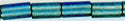 bgl1-0511-t 3mm Bugle - Frosted Mediterranean Blue (3 inch tube)