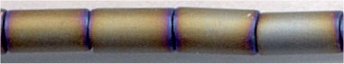 bgl1-0614 3mm Bugle - Matte Raku Purple Iris (3 inch tube)