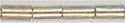 bgl1-0994-t 3mm Bugle - Gold Lined Crystal AB (3 inch tube)