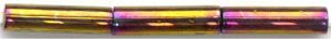 bgl2-0462 6mm Bugle - Metallic Gold Iris (3 inch tube)