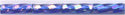 bgl3-0611-71 6mm Spiral Bugle - Royal Blue Transp Silverlined Iridescent (3 inch tube)