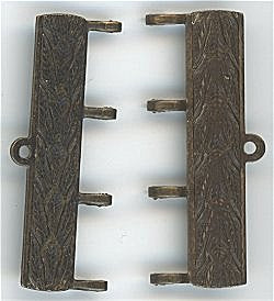 c5h-010 31x12mm Decorative 4-Ring Bar set