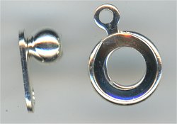 clp-0113 Ball and Socket Clasp Silver Plated