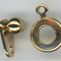 clp-0114 Ball and Socket Clasp Gold Plated