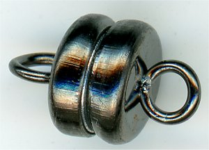clp-0403 6mm Magnetic Clasp Black Plated