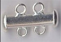 clp-2ls clp-2ls2 Loop Silver Plated Tube Clasp