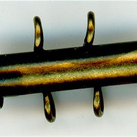 clp-2va 2 Strand Antique Gold Vertical Loop Bar Clasp