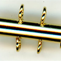 clp-2vg 2 Strand Gold Vertical Loop Bar Clasp
