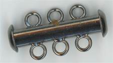 clp-3lb 3 Loop Black Tube Clasp