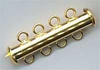 clp-4lg clp-4lg4 Loop Gold Tube Clasp