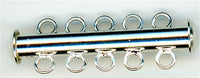clp-5ls 5 Loop Silver Plated Tube Clasp
