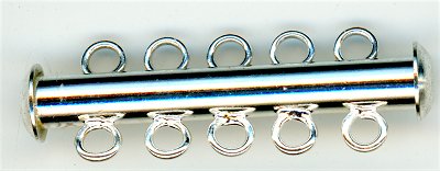 clp-5ls 5 Loop Silver Plated Tube Clasp