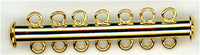 clp-7lg 7 Loop Gold Plated Tube Clasp