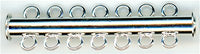 clp-7ls 7 Loop Silver Plated Tube Clasp